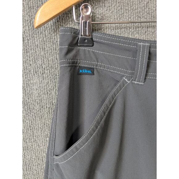 Kuhl Mens Renegade Shorts Mens 34x12 Stretch Nylon Hiking Charcoal Cargo - Picture 3 of 13